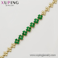 Pulsera caliente de la piedra preciosa del verde de la venta 75004, joyería de imitación en Dubai para las mujeres